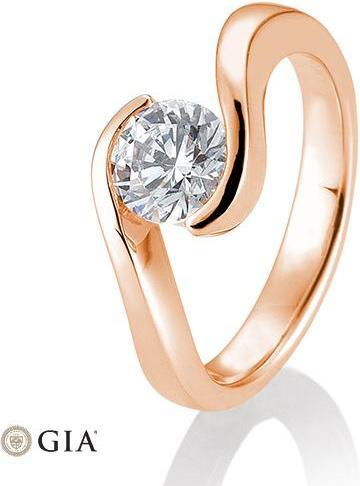 Breuning Ring Schwung 0,80-1,50 ct. (57, 585/14 K Gold)