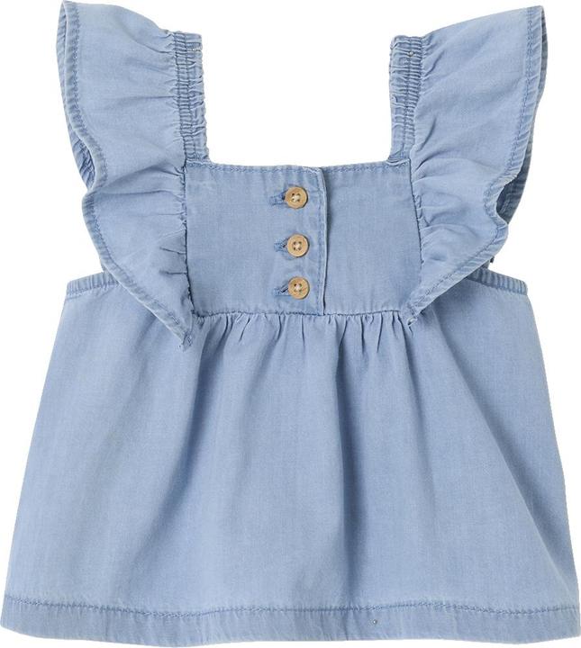 Immagine prodotto Vertbaudet Mädchen Baby Jeansbluse mit Flügelärmeln (62)