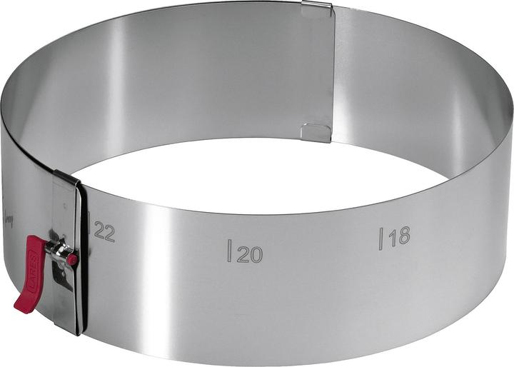 Produktbild Lares Tortenring mit Klemmhebel 7cm Edelstahl (17 cm)