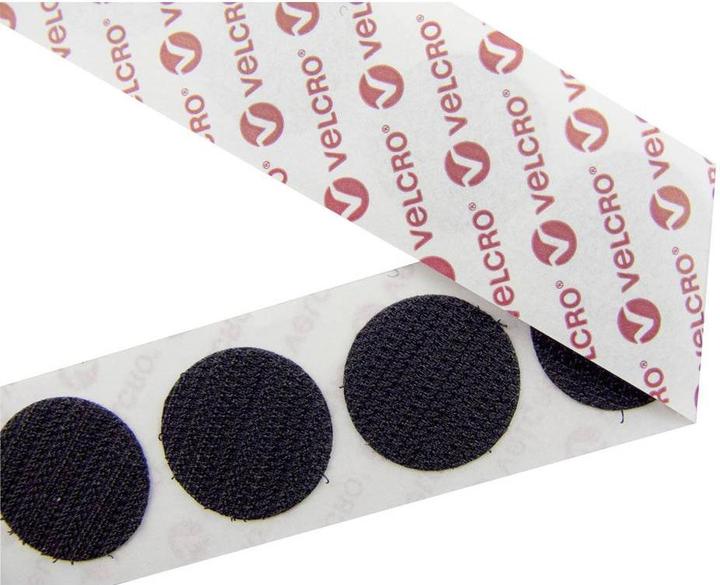 Velcro brand VELCRO® E28801533011425 Klettpunkte zum Aufkleben Haftteil (Ø) 15 mm Schwarz 130 (15 mm)