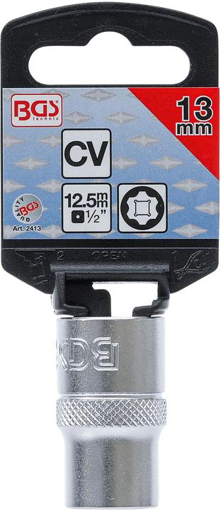Produktbild BGS Steckschlüssel-Einsatz Super Lock Antrieb Innenvierkant 12,5 mm (1/2") SW 13 mm (13 mm)