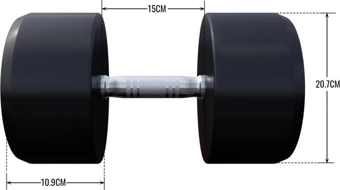 Produktbild Gorilla Sports Rundhanteln (1 x 37.5 kg)