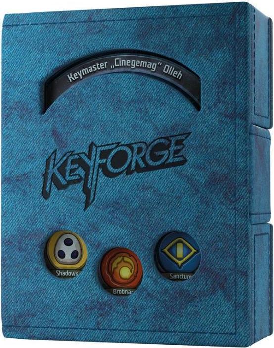 Actual product image Gamegenic GGS20005 - KeyForge Deck Book Blue, storage for up to 3 sleeved KeyForge decks