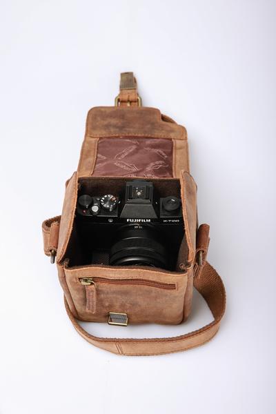 Produktbild Kalahari KAAMA LS-29 Fototasche Leder (Kamera Schultertasche)
