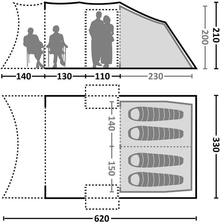 Produktbild Eureka! Lookout Loft BTC RS Tent (4 Personen)