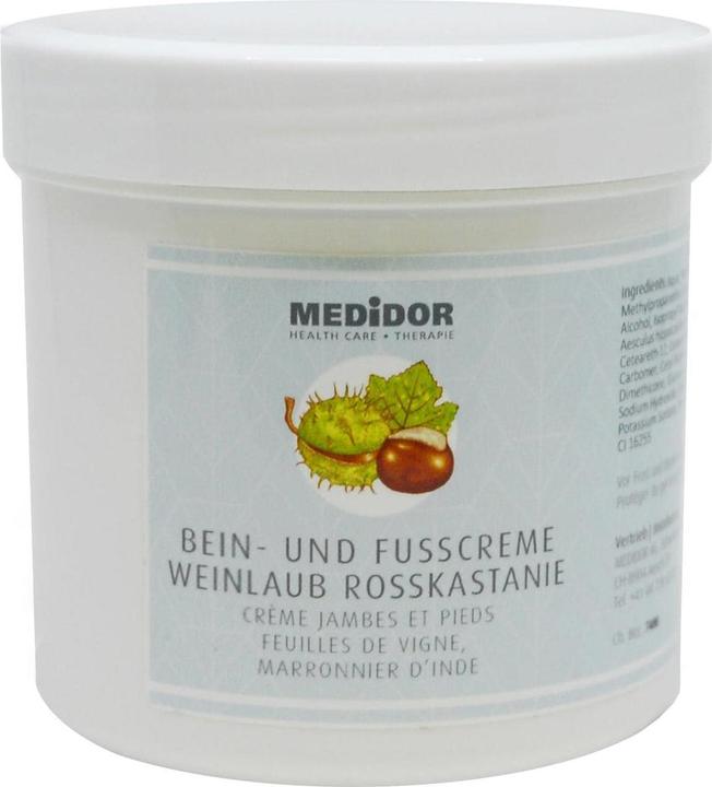 Medidor Crème pour les jambes et les pieds Feuille de vigne Marron d'Inde 250 ml (250 ml)