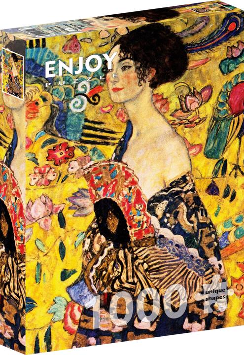 Productafbeelding Enjoy Puzzle ENJOY-1128 - Gustav Klimt: Dame met waaier, legpuzzel, 1000 stukjes (1000 onderdelen)