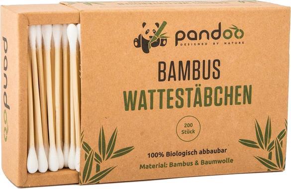 Image du produit Pandoo Coton-tiges en bambou et coton bio 100 pces