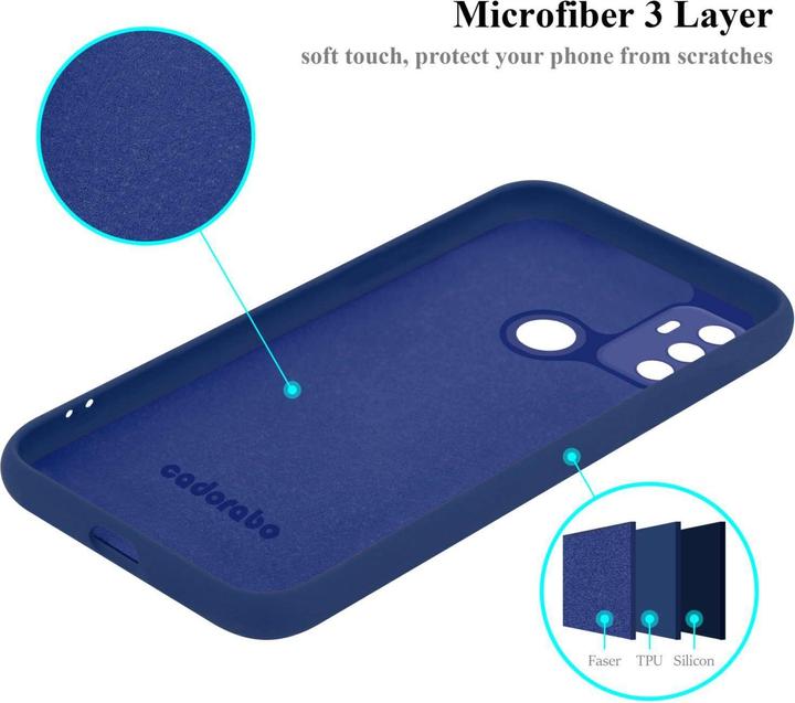 Actual product image Cadorabo Bumper Case for Oppo A53s TPU Liquid Silicone Cover for Oppo A53s (Oppo A53s)