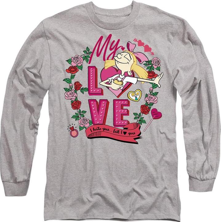 Produktbild Hey Arnold! I Hate You But Love You TShirt Valentinstag (L)