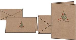 Actual product image Sigel 10 Christmas Cards Christmas Apples DIN long (10 pcs.)