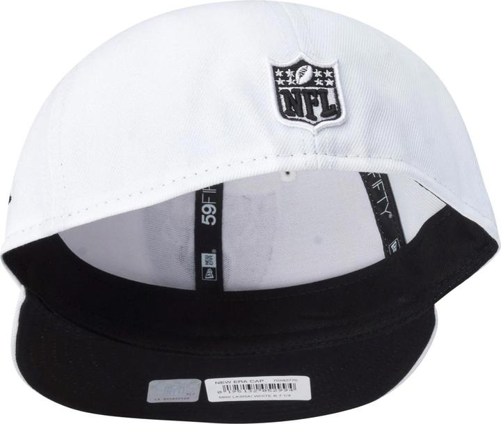 Actual product image New Era 59Fifty Fitted Cap - XL LOGO Las Vegas Raiders blanc (7 1/8)