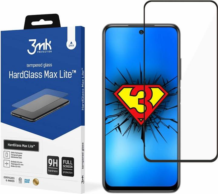 Produktbild 3MK Hardglass Max Lite Bildschirmschutz (1 Stück, Xiaomi Redmi 10)