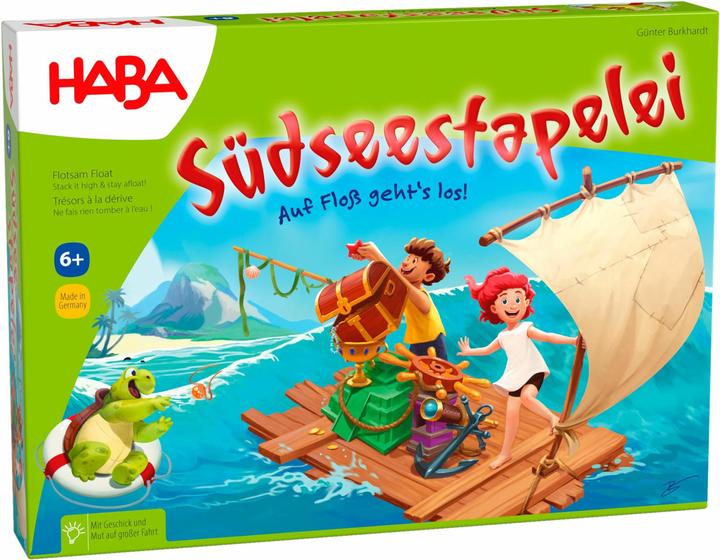 Haba Südseestapelei (Deutsch, Französisch, Niederländisch, Italienisch, Englisch)