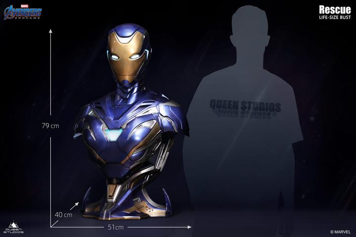 Image du produit Queen Studios Marvel's Avengers "Iron Man MK49 - Rescue Suit" 1/1 Buste Lifesize