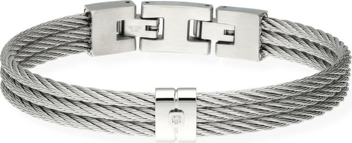 Carat Men's Classic Diamond (0.90 cm, Edelstahl)