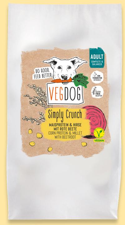 Produktbild Vegdog Trockenfutter Simply Crunch 2 kg (Adult, 1 Stk., 2000 g)