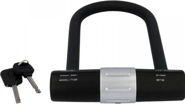 Actual product image Fischer U-lock 19cm 16mm & holder
