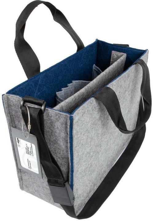 Actual product image Sigel Notebooktasche Desk Sharing Bag Bicolor M, Grau/Blau 15.4 (15.40")
