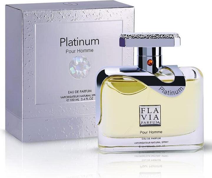 Actual product image Flavia Platinum Pour Homme - EDP - 100 ml (Eau de parfum, 100 ml)