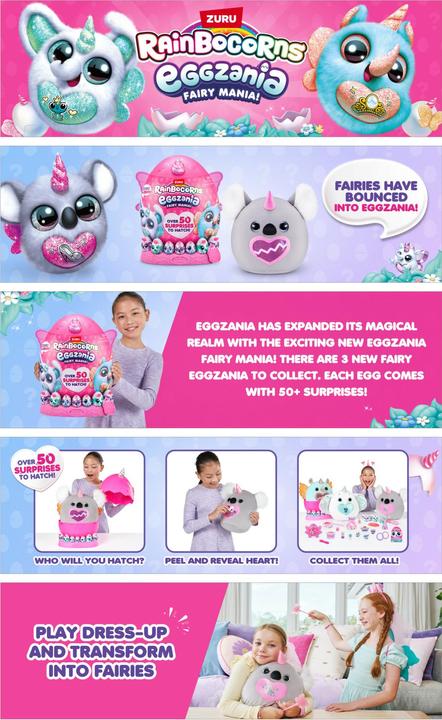 Image du produit Zuru Rainbocorn Eggzania Feenwahn (36.20 cm)
