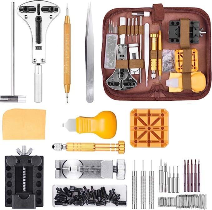 Actual product image Werkstein Universal watch tool set - repair kit with tweezers, link remover & screwdriver