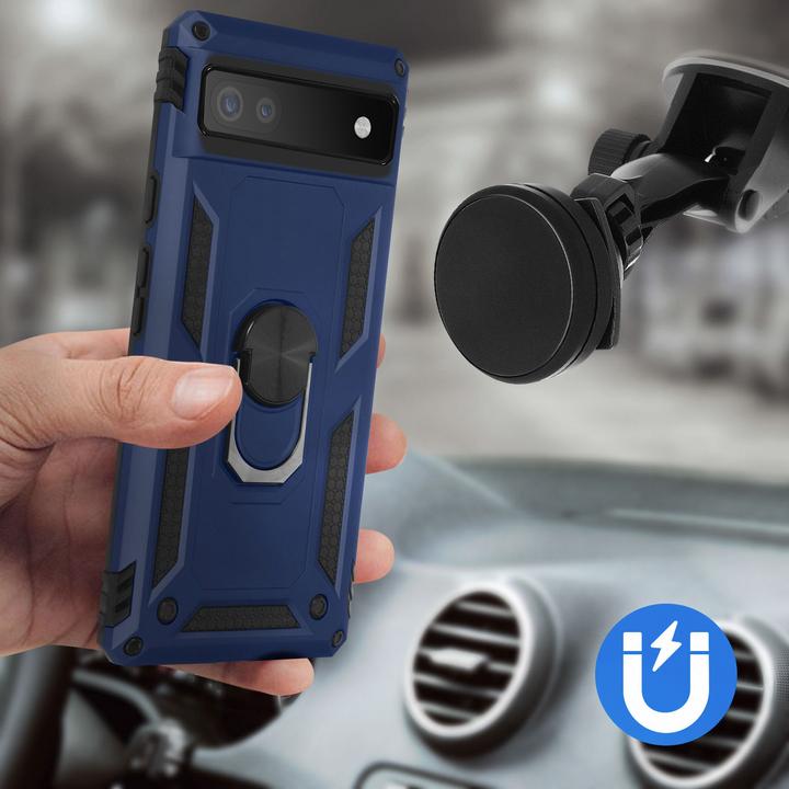 Actual product image Avizar shockproof cell phone case with ring Series (Google Pixel 6a)