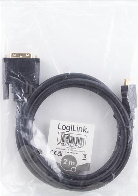 Immagine prodotto LogiLink mini HDMI (Typ C) — DVI (2 m, DVI, HDMI)