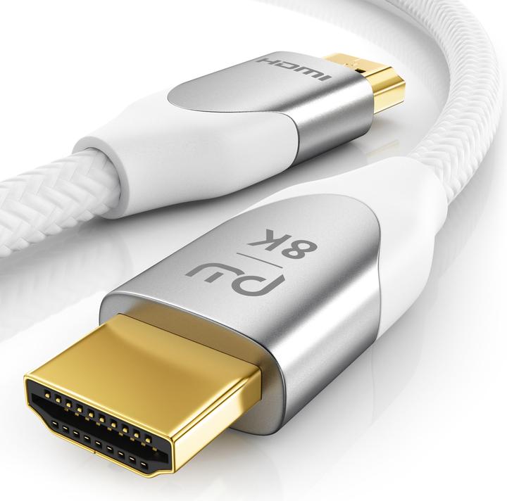 Actual product image Primewire HDMI Cable 2.1, Type A, 8K, Premium, Nylon Jacket, 7680 x 4320 @ 120 Hz - 4k@ 240 Hz with DSC (0.50 m, HDMI)
