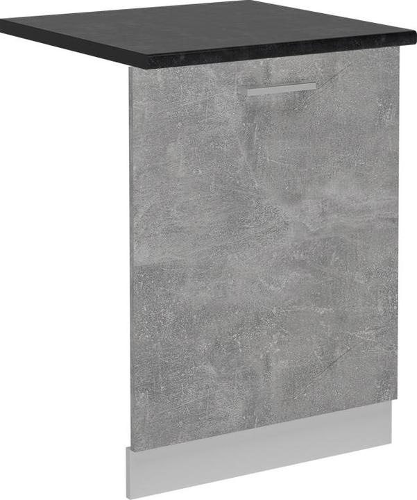 Vichy Geschirrspülblende R-Line, Beton/Weiss, 60 cm, AP Anthrazit