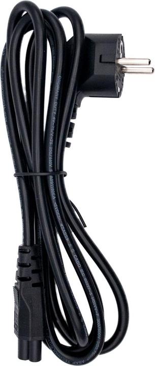 Actual product image Origin Storage CLoverLeaf/Mickey Mouse) to EU Power Cord, 2 m, Power plug type C, C7 coupler, 16 A (2 m)
