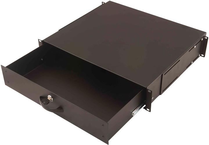 Produktbild Digitus DN-19 KEY-2U-SW Dokumentenfach, 2 HE, schwarz (RAL 9005)