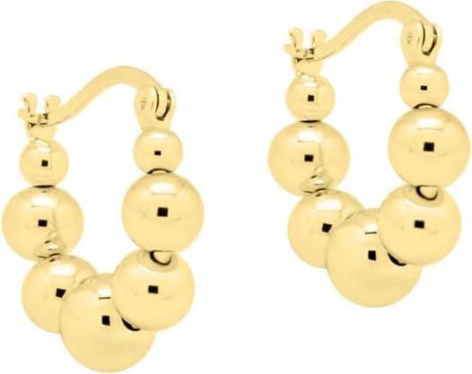 Candy Creolen Amia, 925 Sterling Silber, vergoldet (925 Sterling Silber, 18k vergoldet)