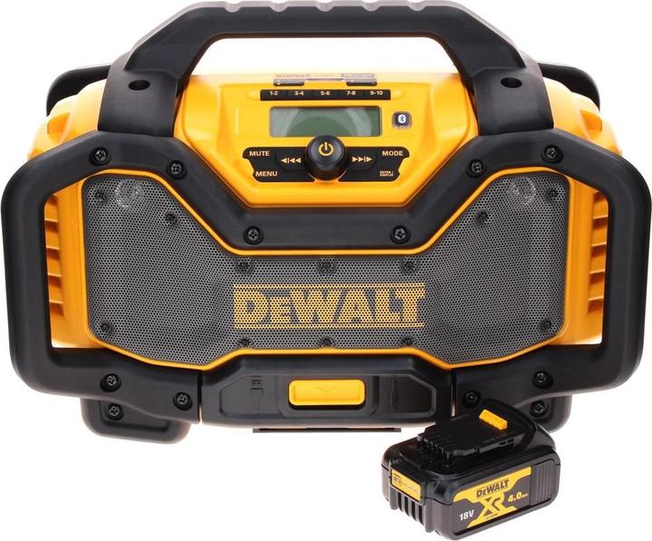 Image du produit DeWalt DCR 027 N Radio sans fil DAB+ 10,8-18,0 V + 1x batterie 4,0 Ah - sans chargeur (DAB+ DAB, FM, Bluetooth)