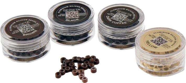 Immagine prodotto Seiseta Aluminum Silicon Beads braun 150 Stk. (Marrone)