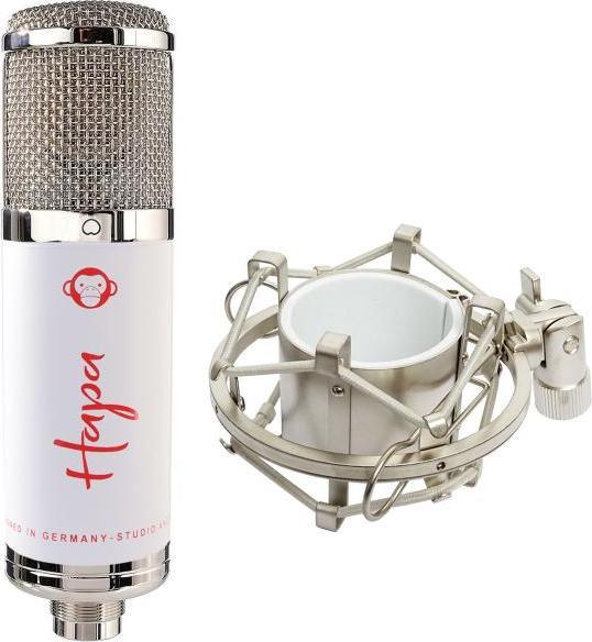 Actual product image Monkey Banana Hapa USB microphone white with articulated arm