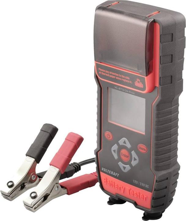 Produktbild Voltcraft VC-BT12/24-Print Kfz-Batterietester 12 V, 24V Batterieprüfung 243mm x 110mm x 59mm