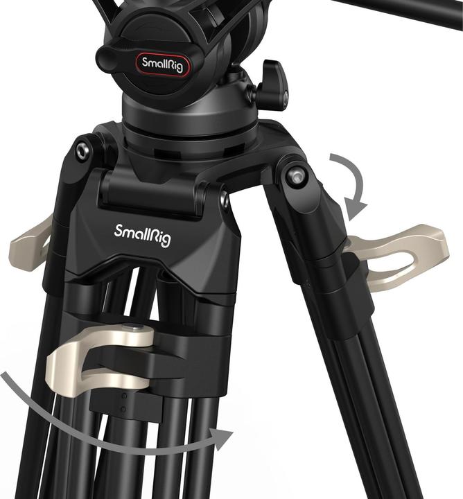 Image du produit SmallRig Trépied à tête fluide haute performance AD-01 (Métal)