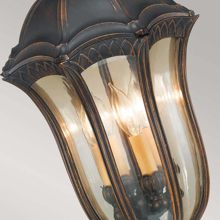 Immagine prodotto Elstead Lighting Lampada a sospensione per esterni Baton Rouge E14 a 4 pieghe in noce IP44 (E14)