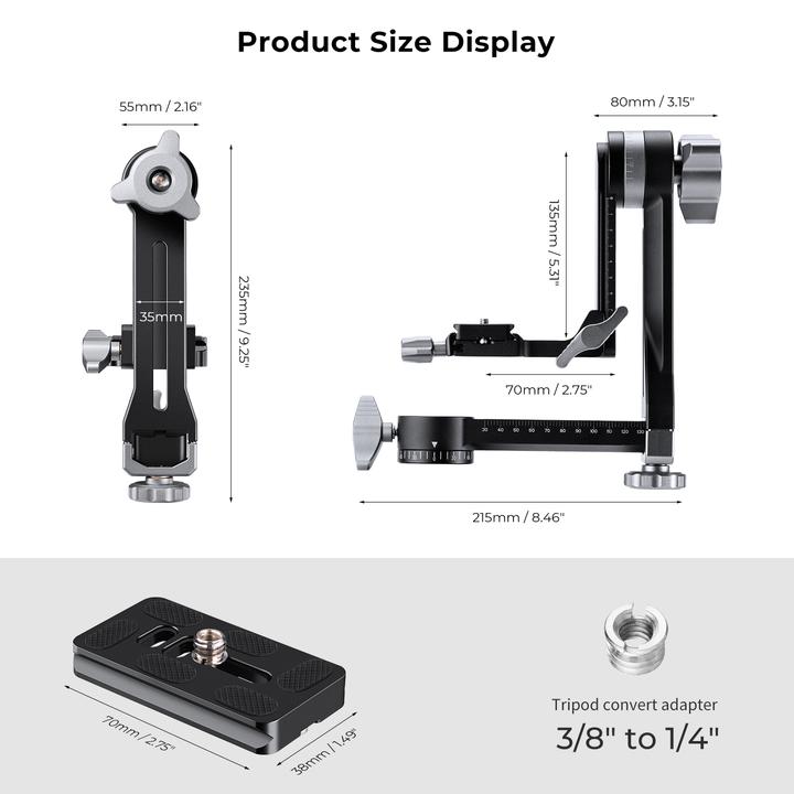 Image du produit K&F Concept Tête de guidon Heavy Duty #KF-31.052 (Nouveauté) (Tête panoramique)