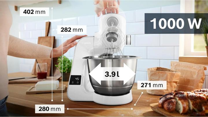 Actual product image Bosch Hausgeräte MUM5 with scale (1000 W)