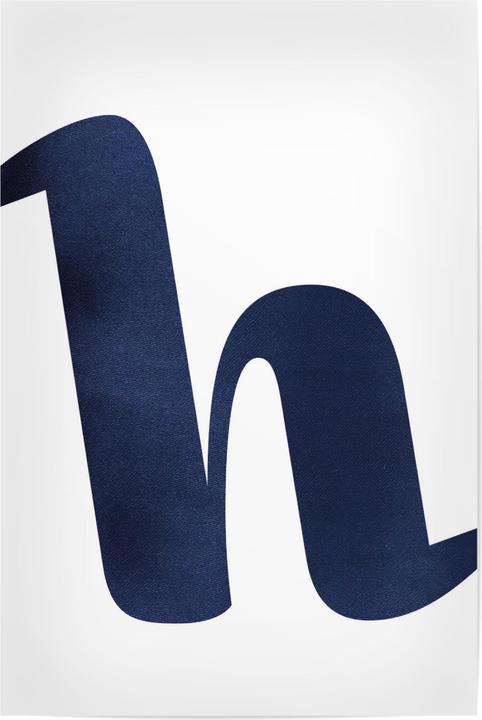 artboxONE Lettera H blu navy (20 x 30 cm)