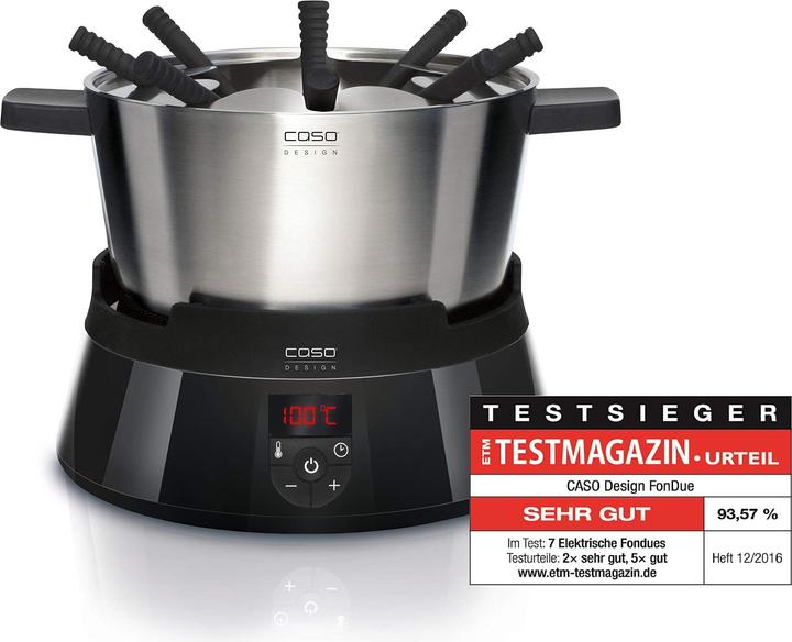 Image du produit Caso Ensemble FonDue (Fondue au fromage, Fondue bourguignonne, Fondue chinoise)