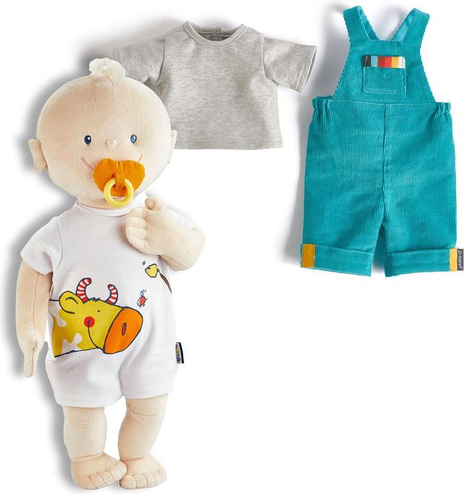 Produktbild Haba Stoffpuppe Kuschelpuppe Krümel mit Kleidungsset