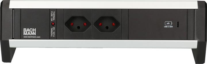Image du produit Bachmann Multiprise de table DESK 1, 2x T13, 1x USB C (2 x, USB-C, USB-A, Type 13)