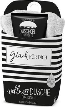 La Vida Geschenkset Wellnessdusche Glück für Dich Salt & Pepper