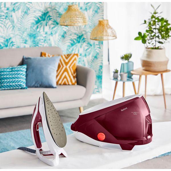 Image du produit Tefal GV9220 Centrale vapeur Durilium AirGlide Autoclean soleplate Bourgogne (2600 W, 540 g/min)
