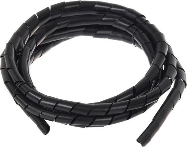 Produktbild Maclean MCTV-686 - Spiralkabelschlauch, 3 m, schwarz, 14.6 x 16 mm (Kabelspiralschlauch, 100 cm)
