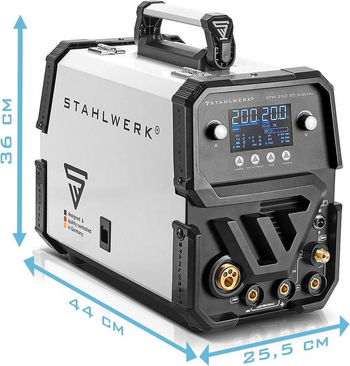 Produktbild Stahlwerk Kombi-Schweissgerät CTM-250 ST Digital 5-in-1 200 A Vollausstattung