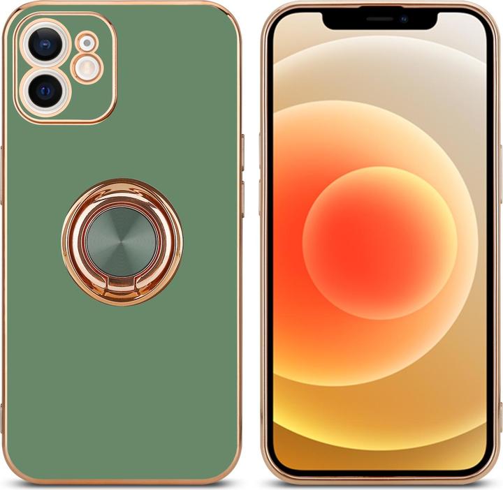 Produktbild Cadorabo Hülle für Apple iPhone 12 MINI im TPU mit Kameraschutz und Ring LM089 Style (Apple iPhone 12 mini)